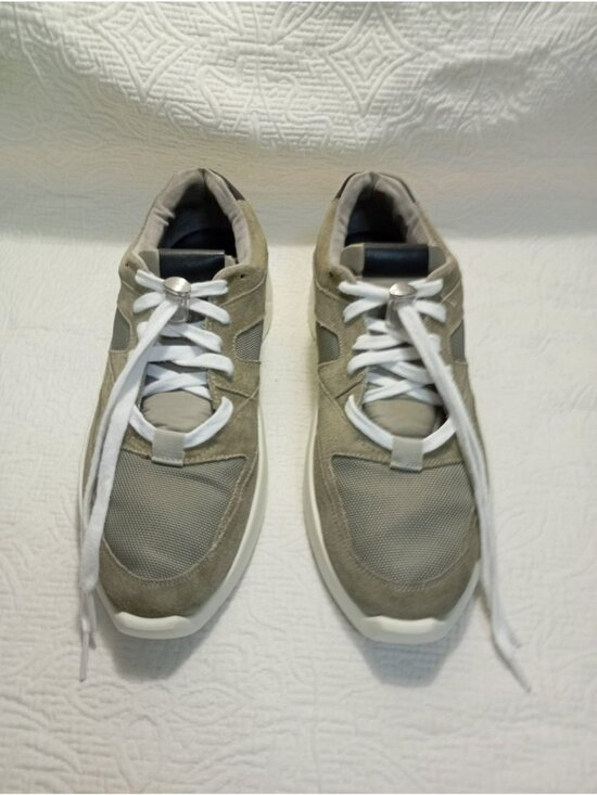 Fear Of God Essentials Mens Suede & Mesh Gray Lace-Up Sneakers Size 42 US (9.5) main image 8